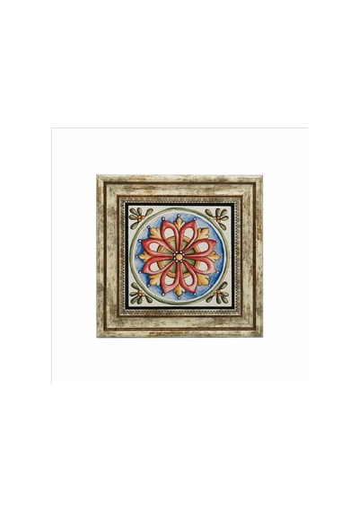 İtalyan Deseni Baskılı Taş Tablo 25x25 703