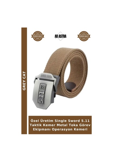 Grey Cat Özel Üretim Single Sword 5.11 Taktik Kemer Metal Toka Görev Ekipmanı Operasyon Kemeri Çok Renkli