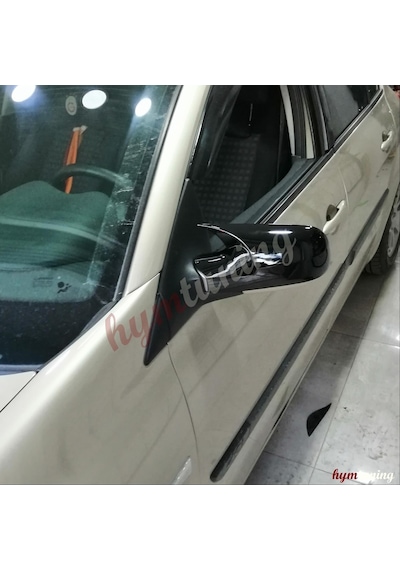 Renault Scenic 2 Batman Yarasa Ayna Kapağı - Parlak Siyah