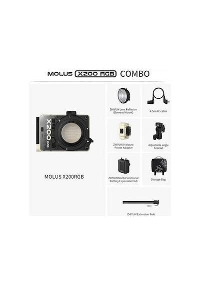 Molus X200 Rgb Combo Cob Led Işık