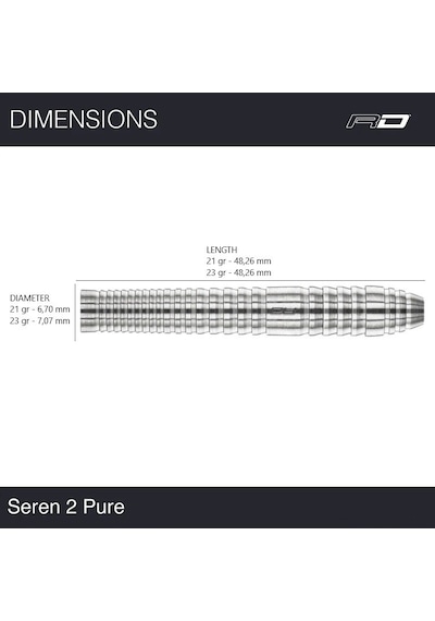 Red Dragon Seren 2 Pure % 90 Tungsten Çelik Uçlu Dart Oku