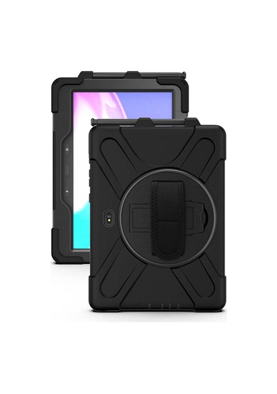 Galaxy Uyumlu  Tab Active Pro 10.1 T540 Msra Defender Tablet Silikon - Siyah Arka Kapak