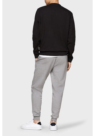 Tommy Hilfiger Erkek Klasik Logo Basic Sweatshirt Siyah