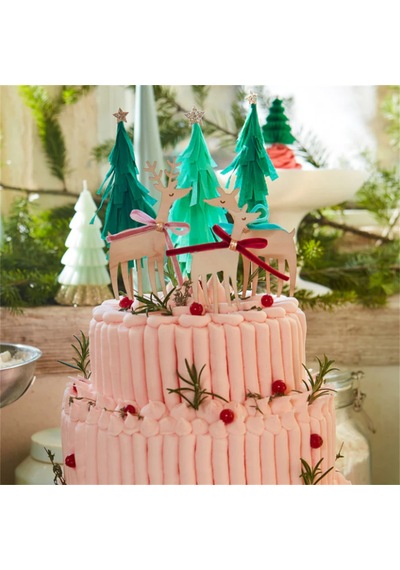 Meri Meri - Reindeer Family Cake Toppers - Ren Geyikleri Ailesi Pasta Süsü 0 - 99