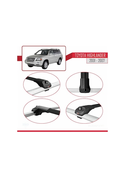 Toyota Highlander 2001-2007 Arası İle Uyumlu Ace-1 Ara Atkı Tavan
