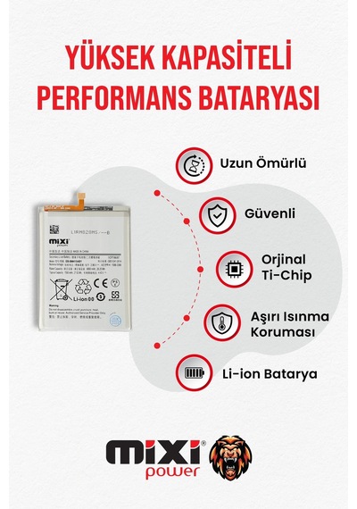 Samsung Uyumlu Galaxy M51 M62 F62 Tam Kapasite Batarya
