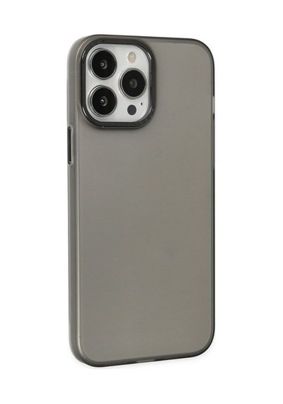 Apple iPhone  Uyumlu,  14 Pro Kılıf Modos Metal Kapak - Siyah