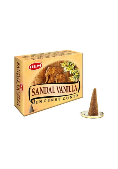 Hem Sandal - Vanilya Konik Tütsü 10 Lu Paket