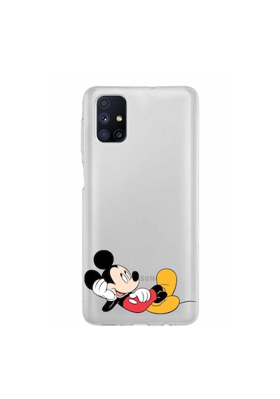 Samsung Galaxy Uyumlu M51 Kapak Mickey Mouse Tasarımlı Şeffaf Silikon Kılıf