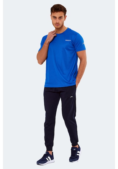 Slazenger Omar Ktn Erkek Saks Mavi Tişört Saks Mavi