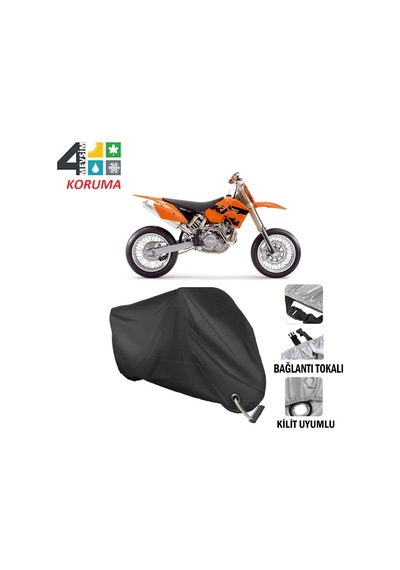 Ktm 450 Smr Motosiklet Brandası ( Kilit Uyumlu - Siyah