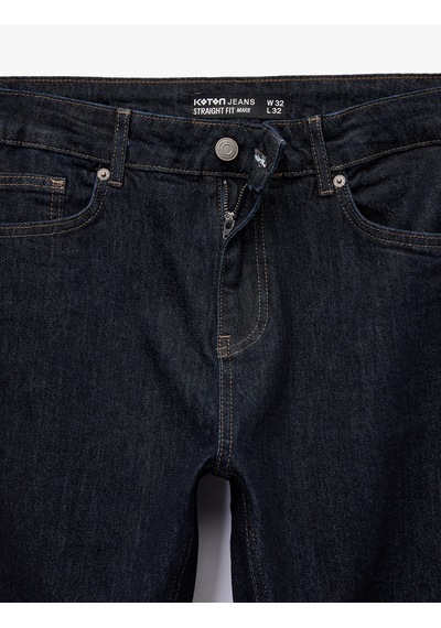 Koton Normal Bel Pamuklu Straight Fit Jean Pantolon - Mark Jean Koyu İndigo 6wam40241nd İndigo Koton Normal Bel Pamuklu Straight Fit Jean Pantolon - Mark Jean Koyu İndigo 6wam40241nd İndigo