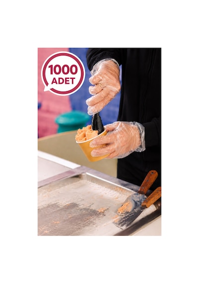 Kullan At Şeffaf Eldiven 1 Koli 10000 Adet