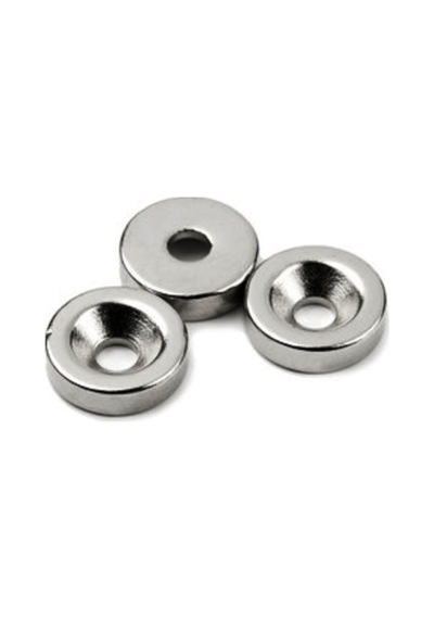 10 Adet 12Mm X 7/3,5Mm X 3Mm Havşa Delikli Güçlü Neodyum Miknatis