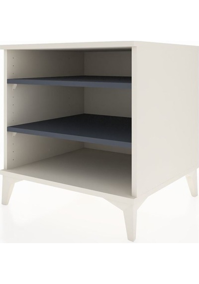 Kronos Komodin 2 Raflı 60x59x64 Aytaşı-antrasit Aytaşı