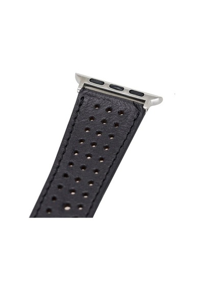 Bouletta Watch Uyumlu Deri Kordon 38-40-41Mm Rst1-87019 Siy