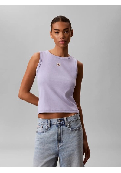 Calvin Klein Woven Label 2x2 Baby, Vbk Mavi Kadın Atlet