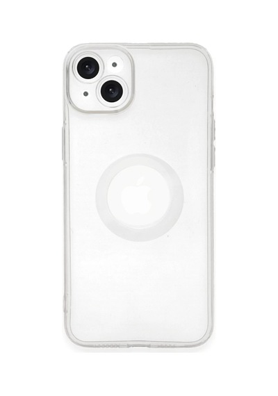 Apple Uyumlu iPhone 14 Plus Uyumlu Kılıf Santa Lens Silikon - Şeffaf