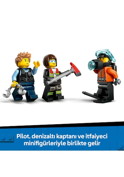 LEGO® City Helikopter, İtfaiye Kamyonu ve Denizaltı Karışımı 60462 - 7 Yaş ve Üzeri Çocuklar için Yaratıcı Oyuncak Yapım Seti (874 Parça) LEGO® City Helikopter, İtfaiye Kamyonu ve Denizaltı Karışımı 60462 - 7 Yaş ve Üzeri Çocuklar için Yaratıcı Oyuncak Yapım Seti (874 Parça)