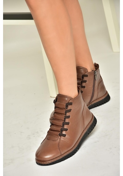 Fox Shoes T555366203 Kahverengi Hakiki Deri Comfort Ortopedik Taban Kadın Bot Kahverengi Fox Shoes T555366203 Kahverengi Hakiki Deri Comfort Ortopedik Taban Kadın Bot Kahverengi