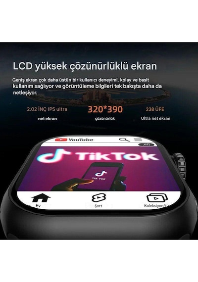 Hw S10 Call 5g Android Amoled Ekran Gps, Nfc, Kamera Yapay Zeka Destekli Akıllı Saat Btk Kayıt