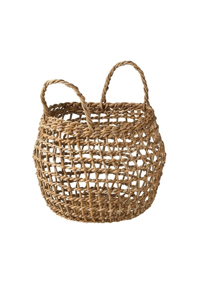 Dekoratif Sepet, Rattan Muz Lifi Natural
