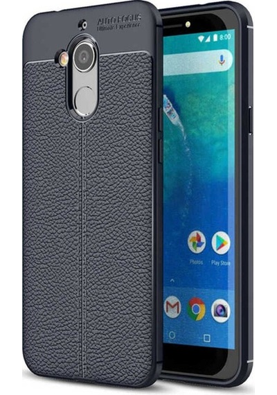 General Mobile 8 Go Kılıf Zore Niss Silikon Kapak Lacivert