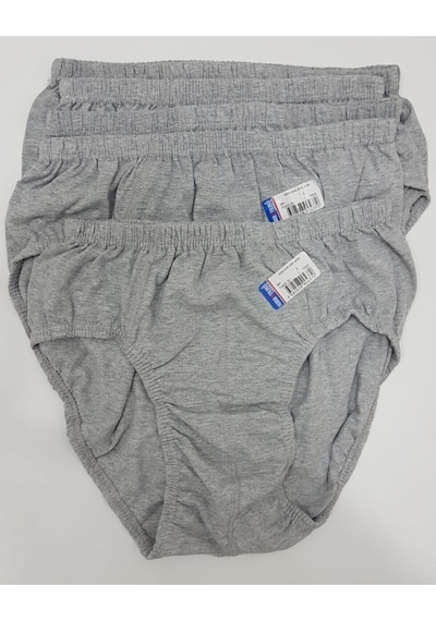 Gri Renk 5 Adet Erkek Slip Külot Gri