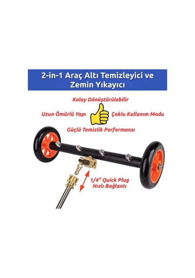 Robeve Bear Force 2 Si 1 Arada Araç Altı Yıkama Aparatı Ve Basınçlı Zemin Temizleme Aparatı 110-280 Bar 1/4 Quick Plug Bağlantılı 4 Nozullu Paslanmaz Çelik Underbody Cleaner Robeve Bear Force 2 Si 1 Arada Araç Altı Yıkama Aparatı Ve Basınçlı Zemin Temizleme Aparatı 110-280 Bar 1/4 Quick Plug Bağlantılı 4 Nozullu Paslanmaz Çelik Underbody Cleaner