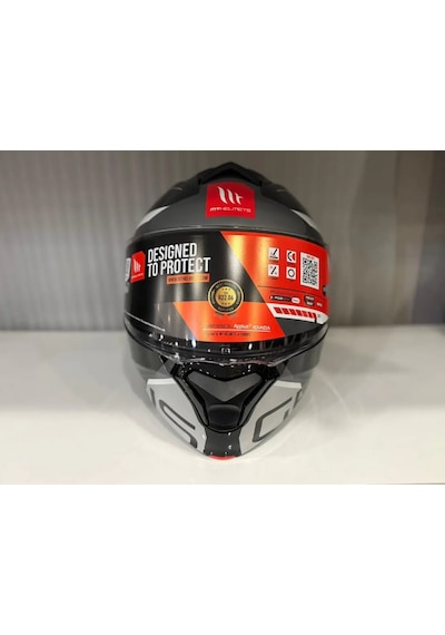 Mt Helmets Mt Genesis Sv Atempo B2 Motosiklet Kaskı Gri Siyah