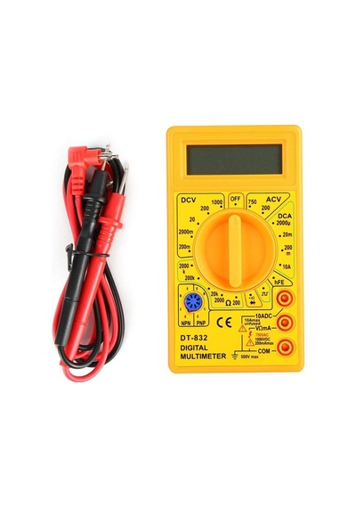 Dt-832 Dijital Multimetre Ölçü Aleti Dc/ac Ses İkazlı 125 70 Mm