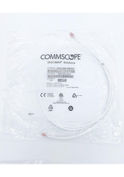 COMMSCOPE 7FT 2MT BEYAZ PATCH CORD 08F007 YENİ