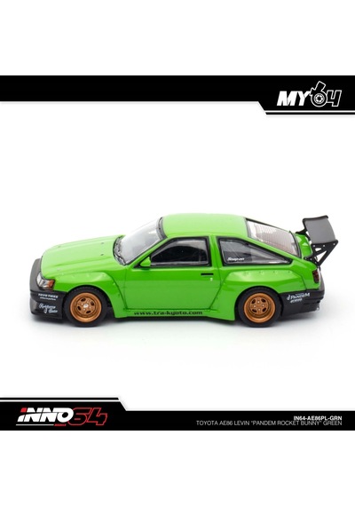 Inno 1/64 Toyota Ae86 Levin " Pandem Rocket Bunny" Green Çok Renkli