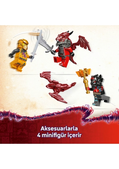 LEGO® NINJAGO® Ras ve Arin'in Süper Fırtına Jeti 71833 - 8 Yaş ve Üzeri Çocuklar için 3 Ninja Minifigürü İçeren Oyuncak Yapım Seti (510P)