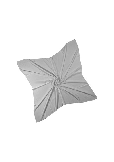 Mim Eşarp Mısırlı Eşarpları Düz Renk Krep Eşarp 100x100 Cm Beyaz