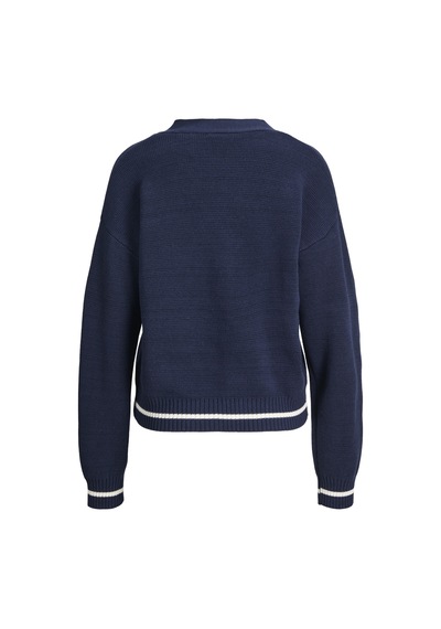 Jack & Jones Kadin V Yaka Hirka - Brook - 12281711 Maritime Blue