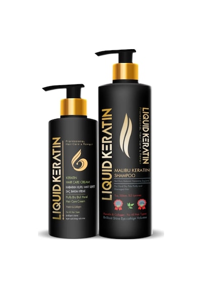Liquid Keratin Kuru Mat Kabaran Saçlar İçin Bakım Kremi 125 ML + Kabaran Saçlar İçin Şampuan 350 ML