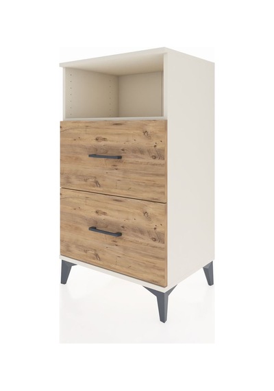 Hyperion Komodin Tek Raflı 2 Çekmeceli 60x44x106 Aytaşı-çam Aytaşı