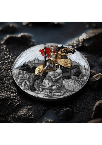 Agakulche Savaşçı Kızıl Valkyrie Gümüş Sikke Coin