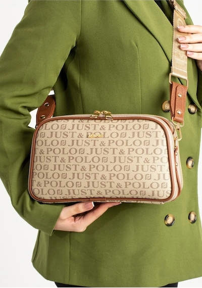 Just Polo Kadın Yeni Sezon Baskılı Omuz Çantası 232053mh Kum - Taba 15869402