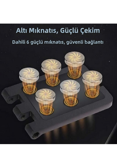 Teknoroket Djı Osmo Nano Uyumlu Manyetik Kamera Tutucu Ve Stand Manyetik Braket Siyah