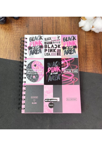 Black Pink Tasarımlı Konuşan Ajanda Çok Renkli