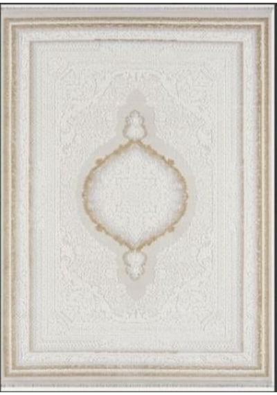 Çam Halı Crown Fl001s Krem Gold Klasik Desen Salon Halısı