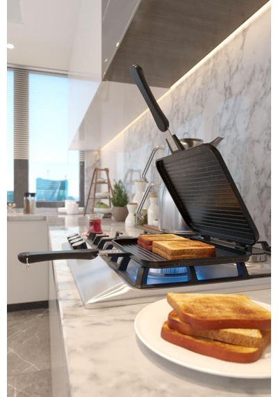 Stevig Usta Tostçu Granit Döküm Ocak Üstü El Tost Makinesi St-101 - Hyt