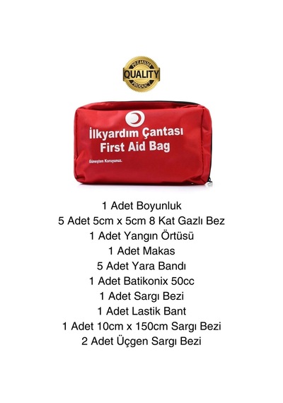 İş Yeri Okul Ev Araç Motosiklet İlk Yardım Seti Çantalı Acil Müdahale Kiti Ecza Dolabı Medikal