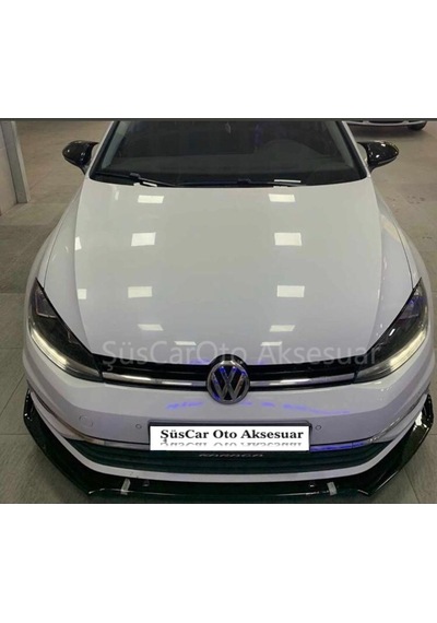 Golf 7 Esnek 3 Parça Abs Lip Piano Black Flaplı Kanatlı