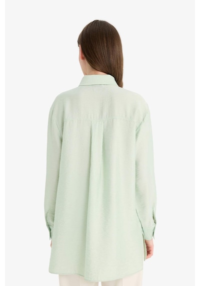 Defacto Relax Fit Uzun Kollu Tesettür Gömlek Tunik F1357ax25smgn1181 Yeşil