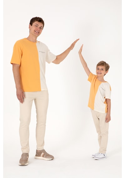 U.S. Polo Assn. Erkek Comfort Fit Bisiklet Yaka Turuncu Tişört 50306903-VR202