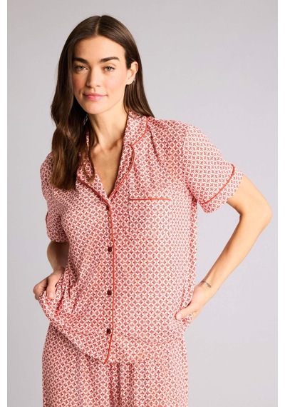 Defacto Desenli Softshell Pijama Takımı G7588AX26SP