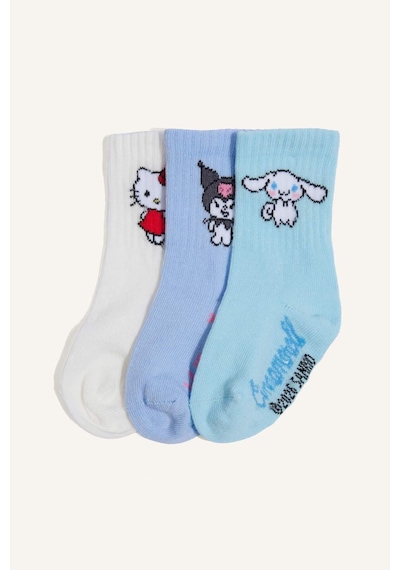 Defacto Hello Kitty 3lü Uzun Çorap Kız Bebek H5565a5nskr1 Çok Renkli-kr1